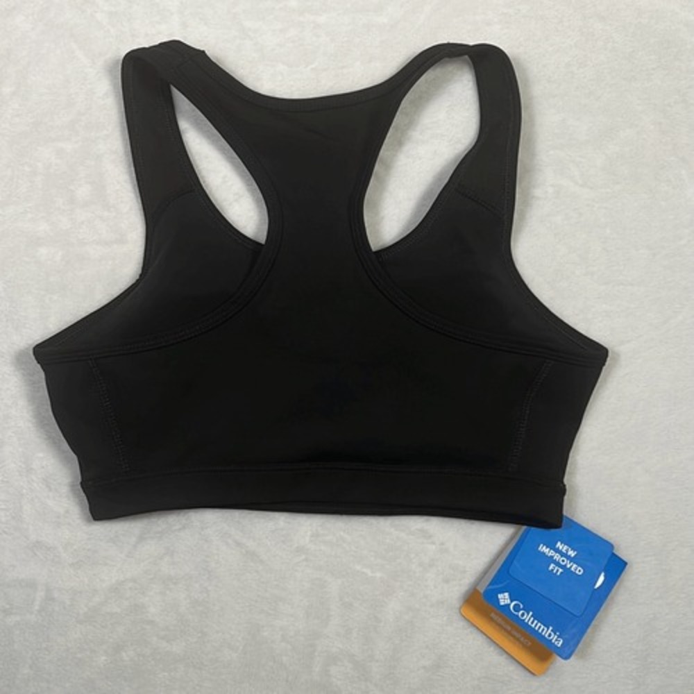 Columbia Women 1 Pack Classic Logo Racerback Omni Wick Bra Size S Sport Bra New - Picture 4 of 7